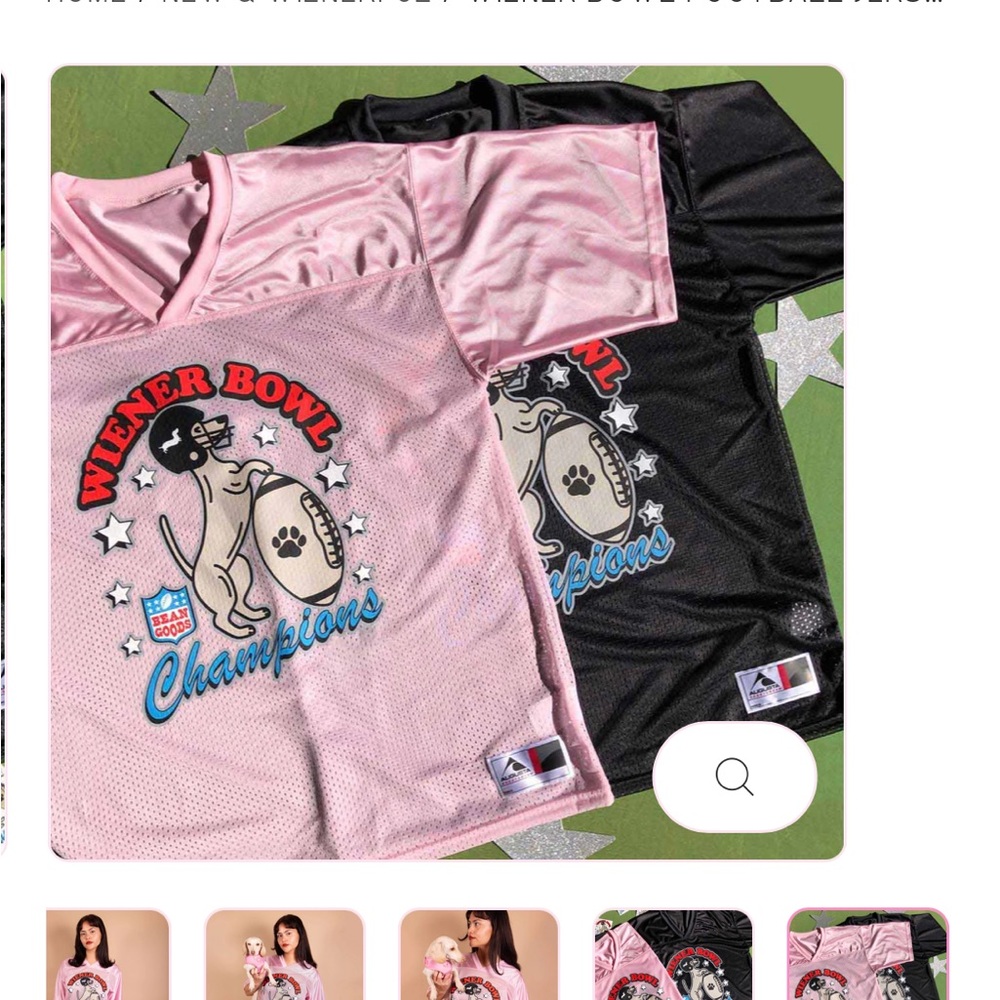 Beangoods dachshund pink jersey small - Picture 3 of 9